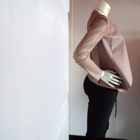 Just Fab Camel Drape front jacket - Picture 3 of 15